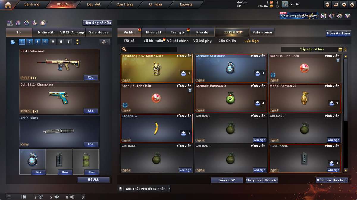shop acc cf uy tin gia re